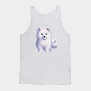 Cute Samoyed Drawing Tank Top